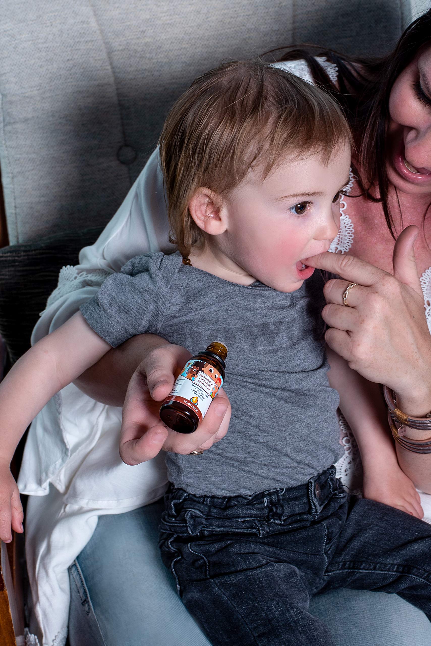 Punkin Butt teething oil easily applied whenever baby fusses