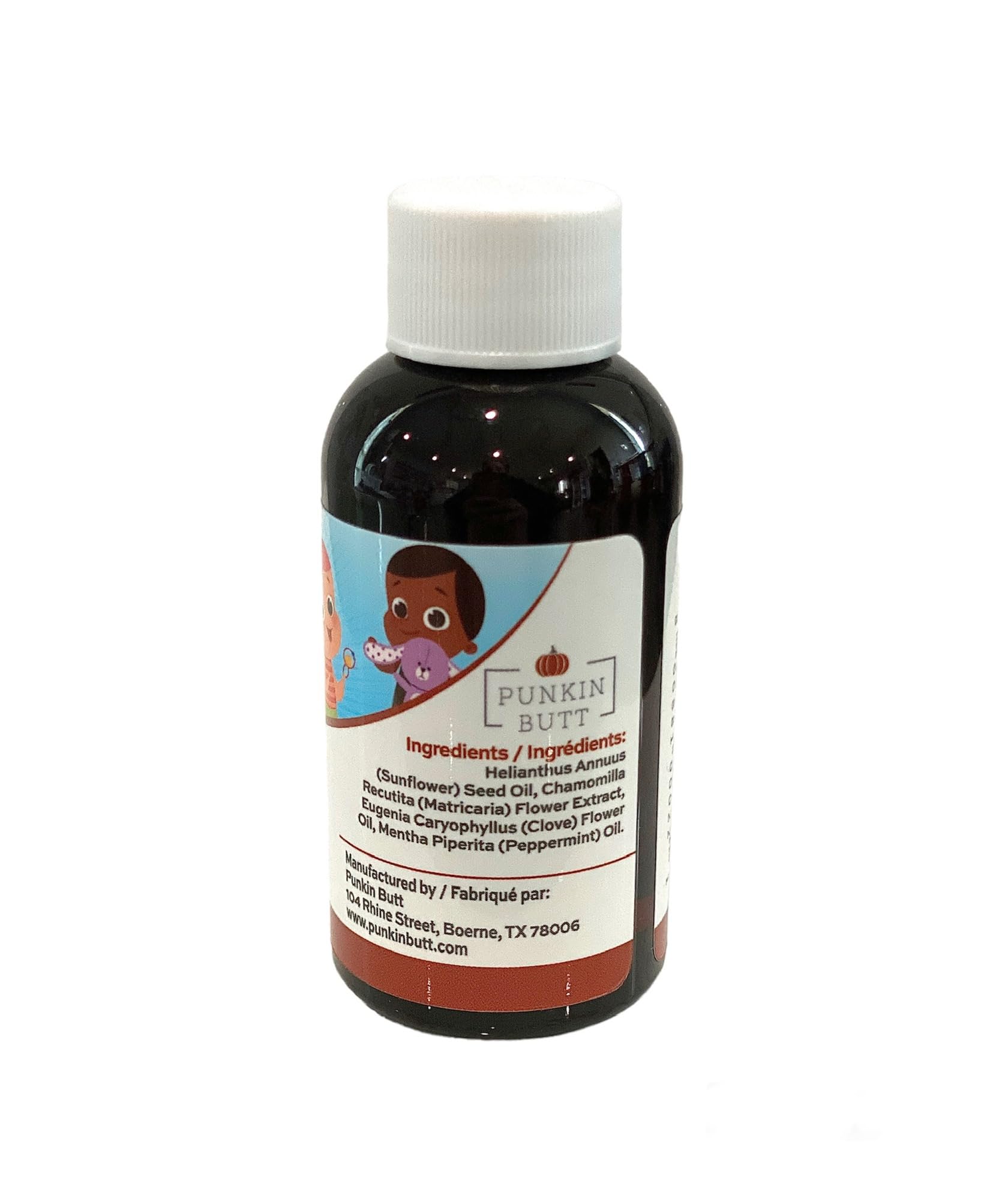 Punkin Butt teething oil gums massage demonstrates gentle teething relief