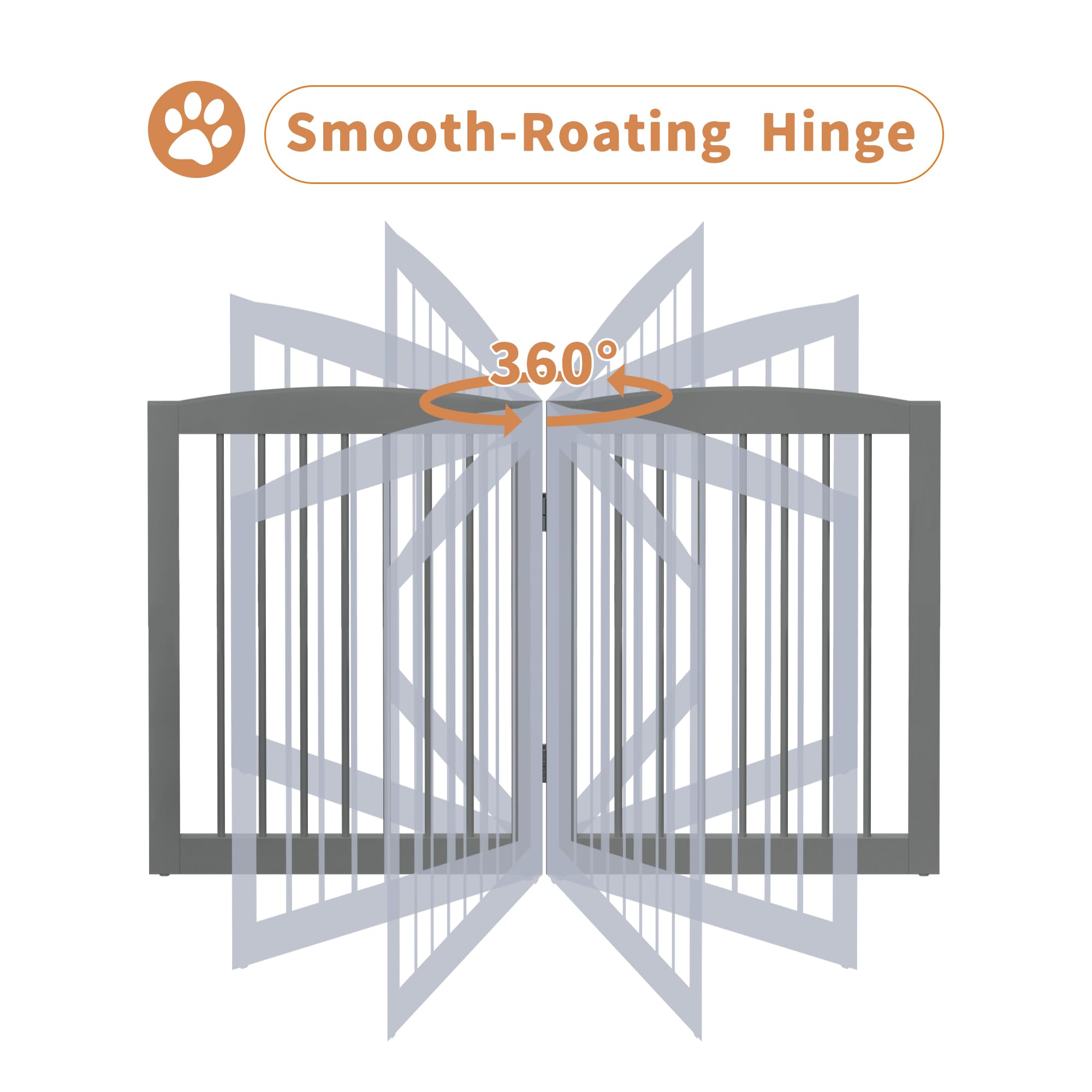 PUPETPO 120-inch-wide gate for wide doorways and room divisions.