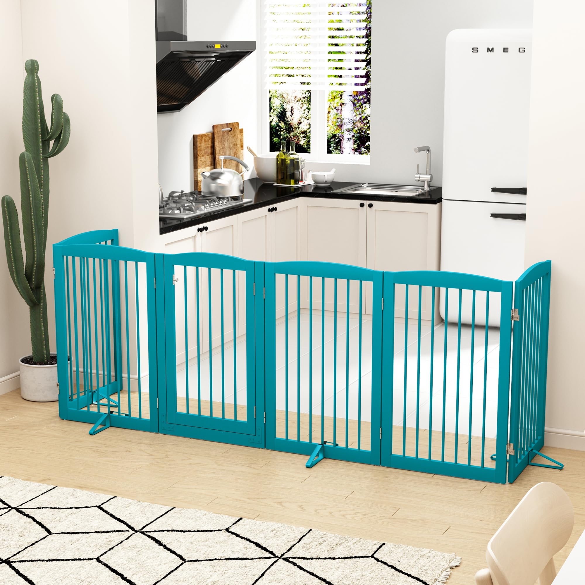PUPETPO extra-wide 120-inch gate span ideal for large openings