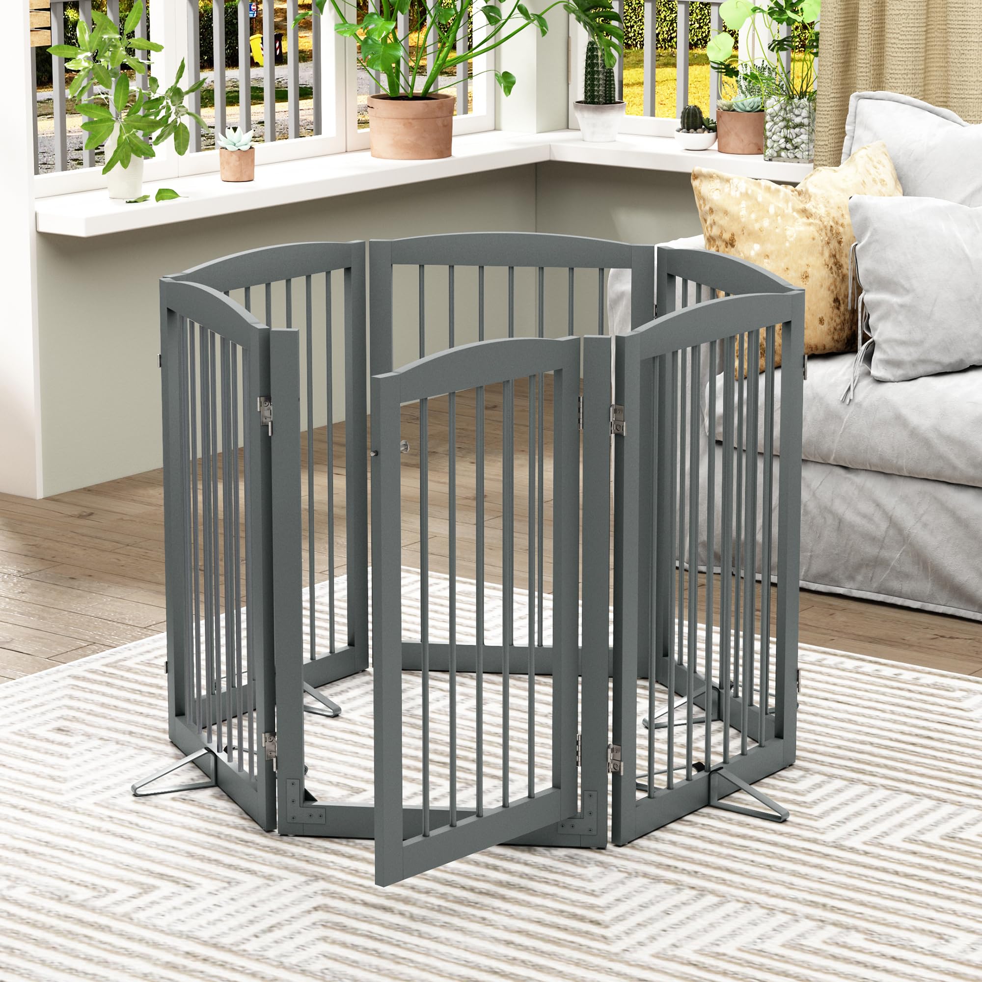 PUPETPO pre-assembled gate requires no tools or drilling.