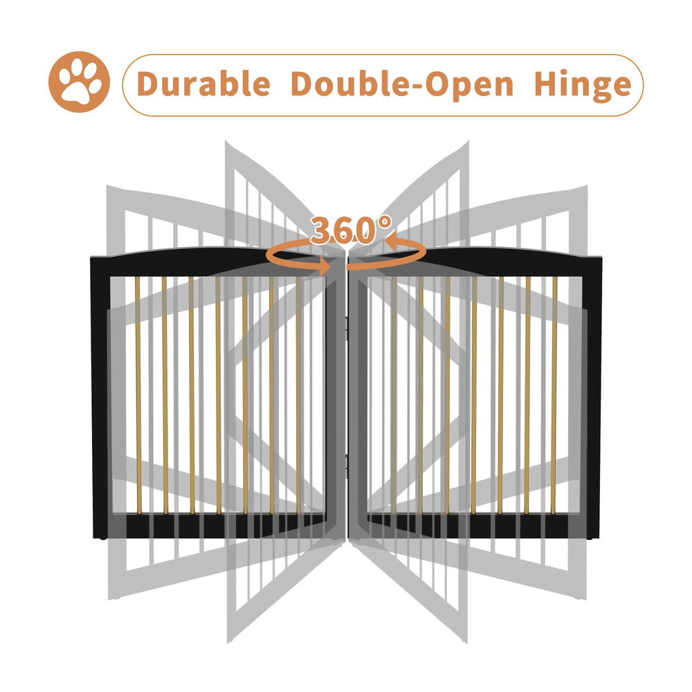 PUPETPO gate blocking a stair entryway demonstrates safe puppy zoning.