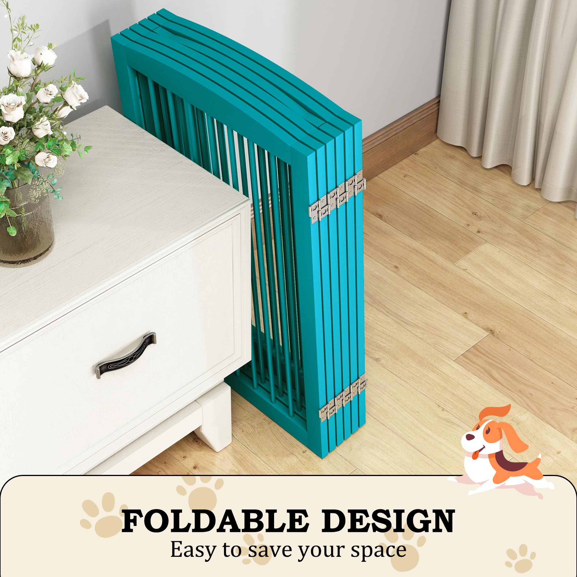 PUPETPO included metal support feet provide stable freestanding setup