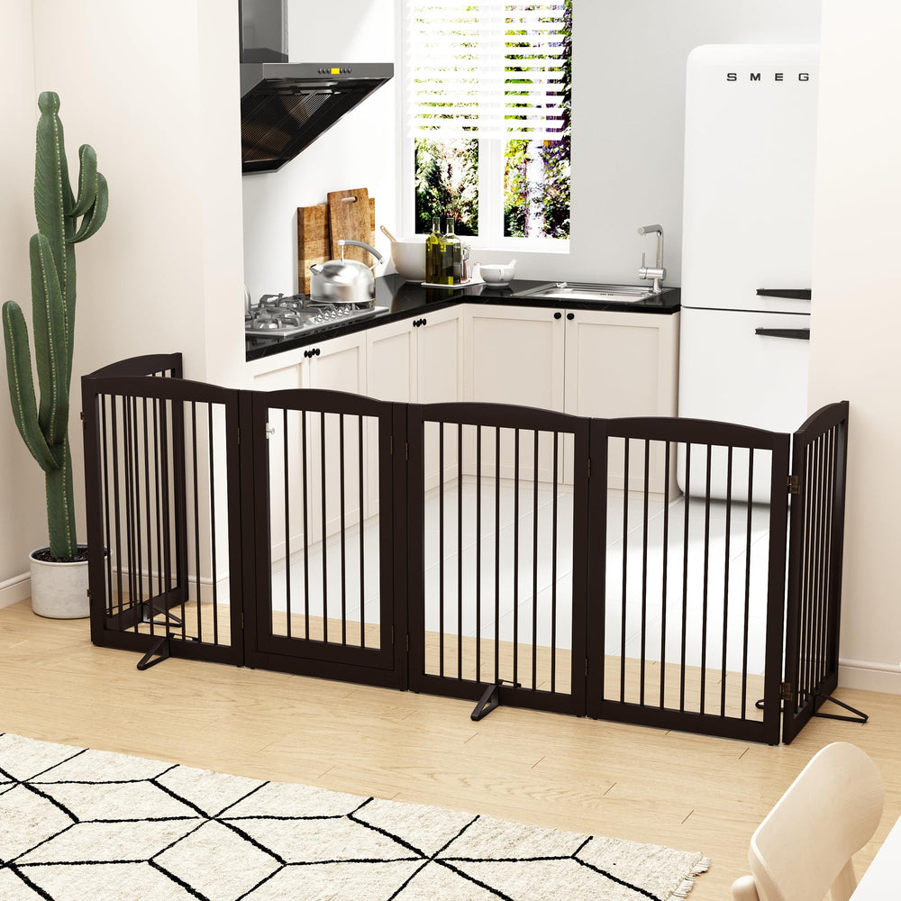 PUPETPO 120-inch wide gate spans large openings for flexible layouts.