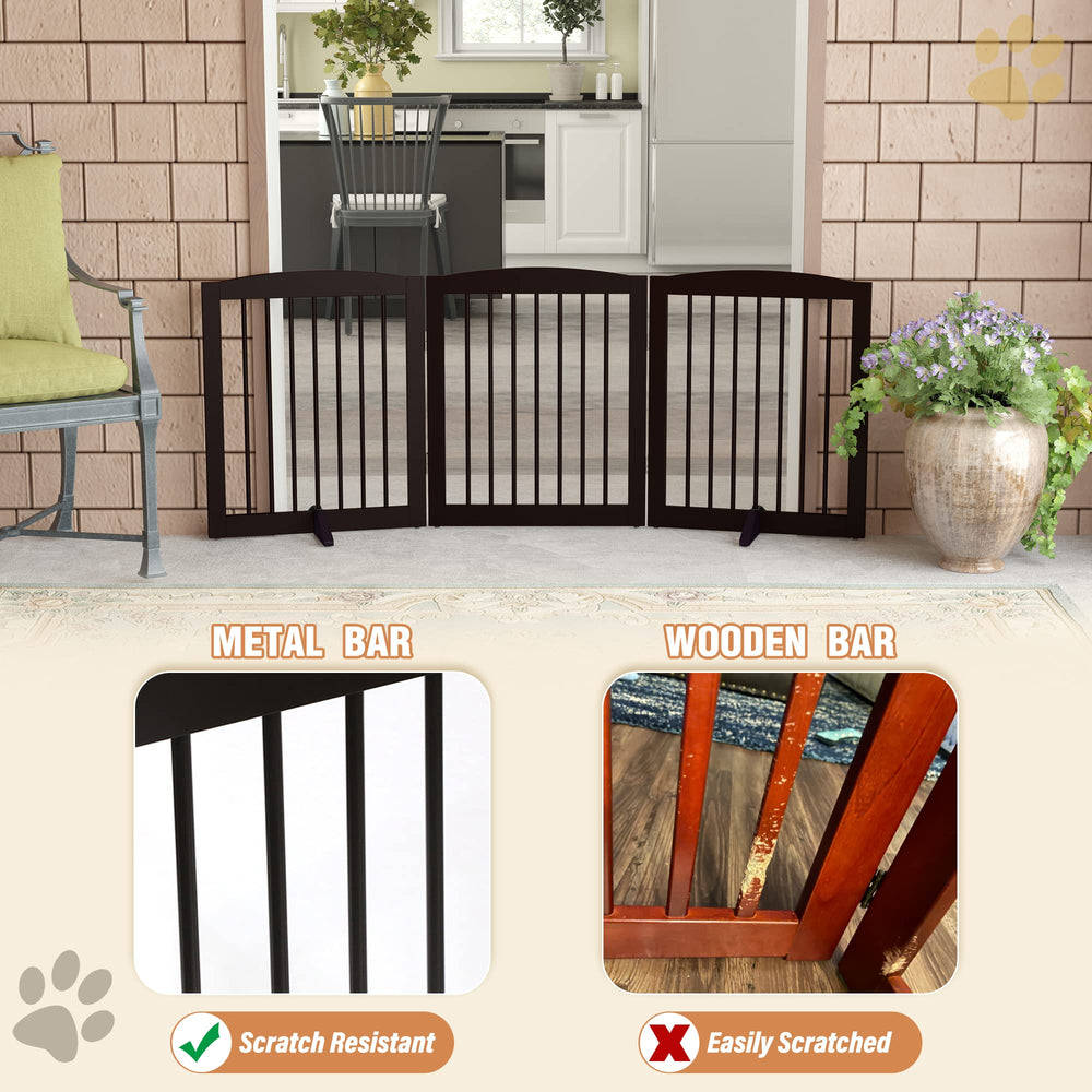 PUPETPO dog gate on stairs helps manage vertical spaces safely