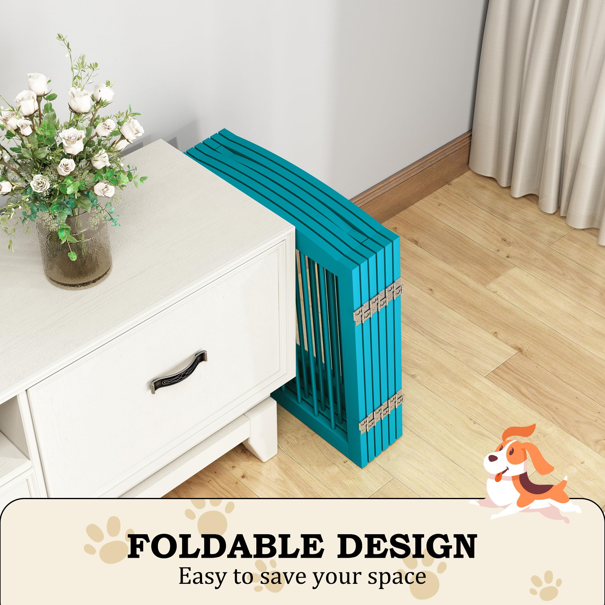 PUPETPO sturdy MDF construction with metal feet ensures stable freestanding placement.