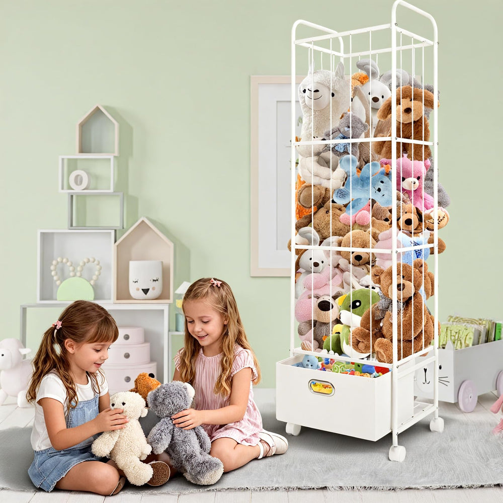 Puppiluv versatile storage organizer for plushes, balls, and art supplies