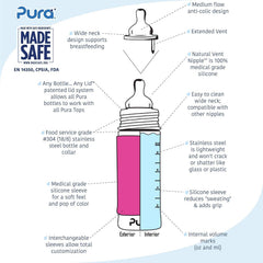 Pura Kiki anti-colic vent highlights smoother feeds for babies.