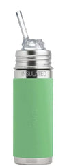 Pura Kiki bottle with silicone straw shows plastic-free hydration for kids.
