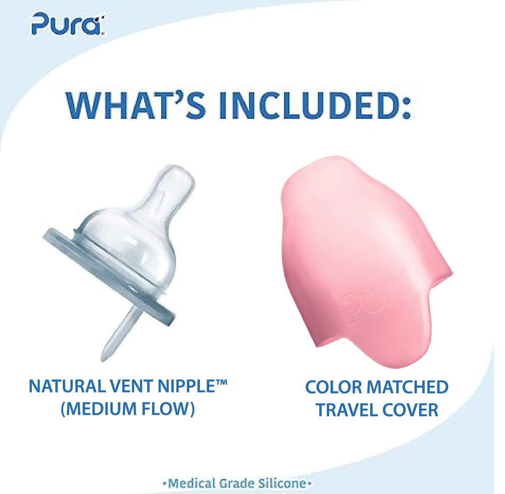 Pura Kiki insulated bottle side view shows thermal protection for drinks.
