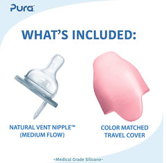 Pura Kiki insulated bottle side view shows thermal protection for drinks.