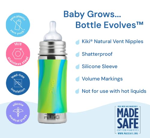 Pura Kiki medium-flow nipple provides steady milk flow for infants.