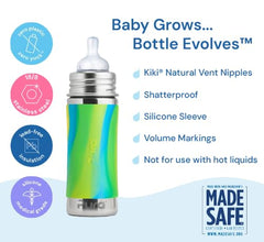 Pura Kiki medium-flow nipple provides steady milk flow for infants.
