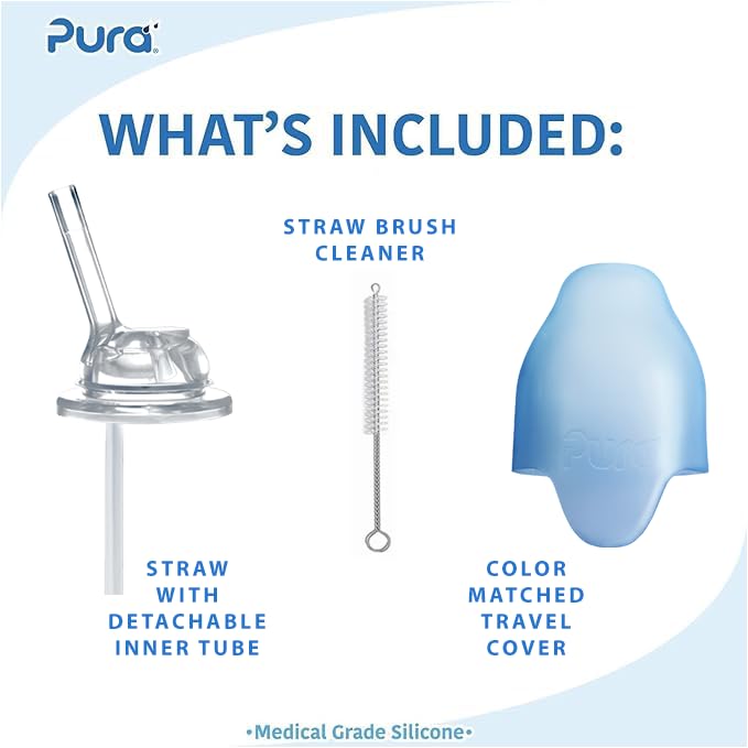 Pura Kiki rose side angle shows durable stainless steel body for daily use.