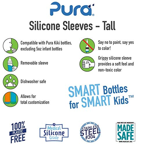 Pura Kiki silicone sleeve protects and insulates the aqua bottle.