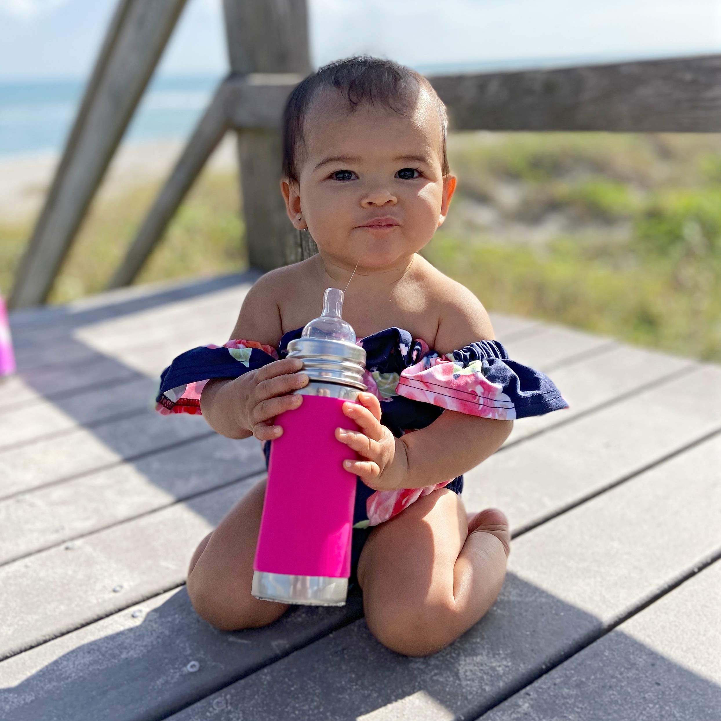 Pura Kiki transform-ready bottle with sippy lid for growth.