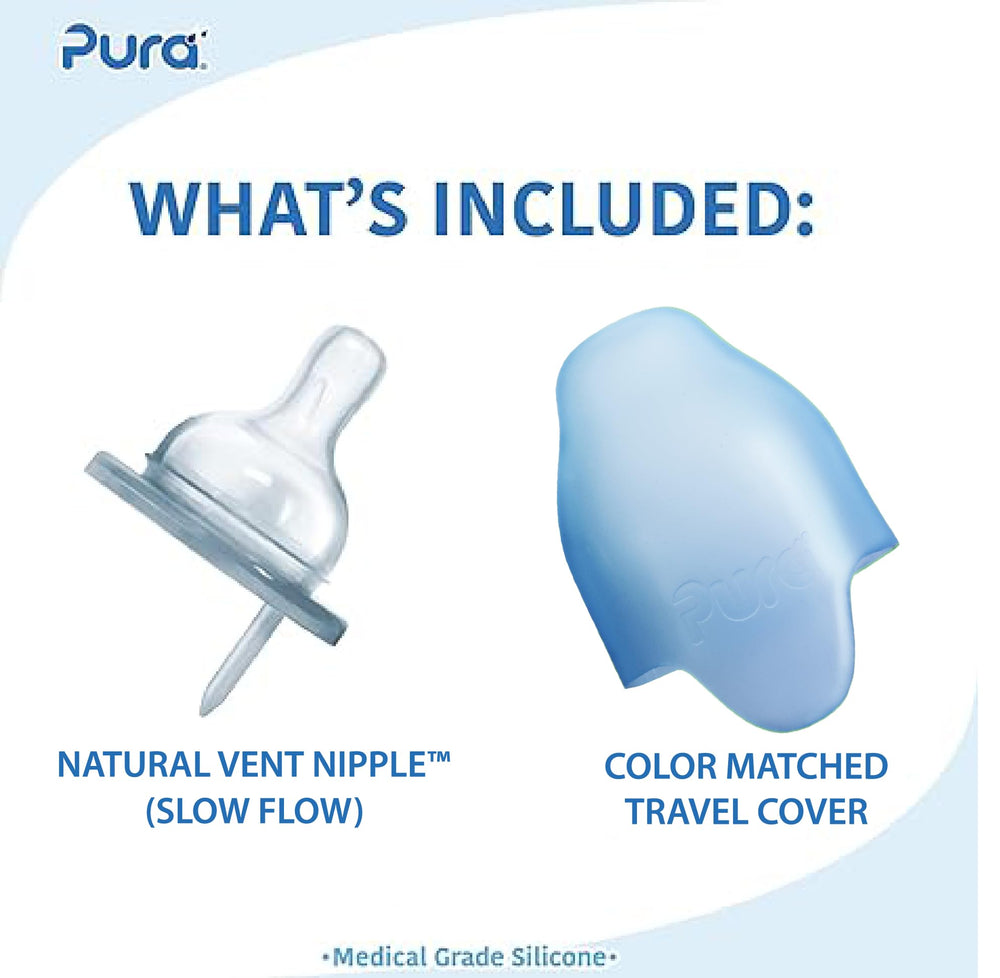 Pura Kiki vent nipple highlights natural venting for smoother daytime feeding sessions