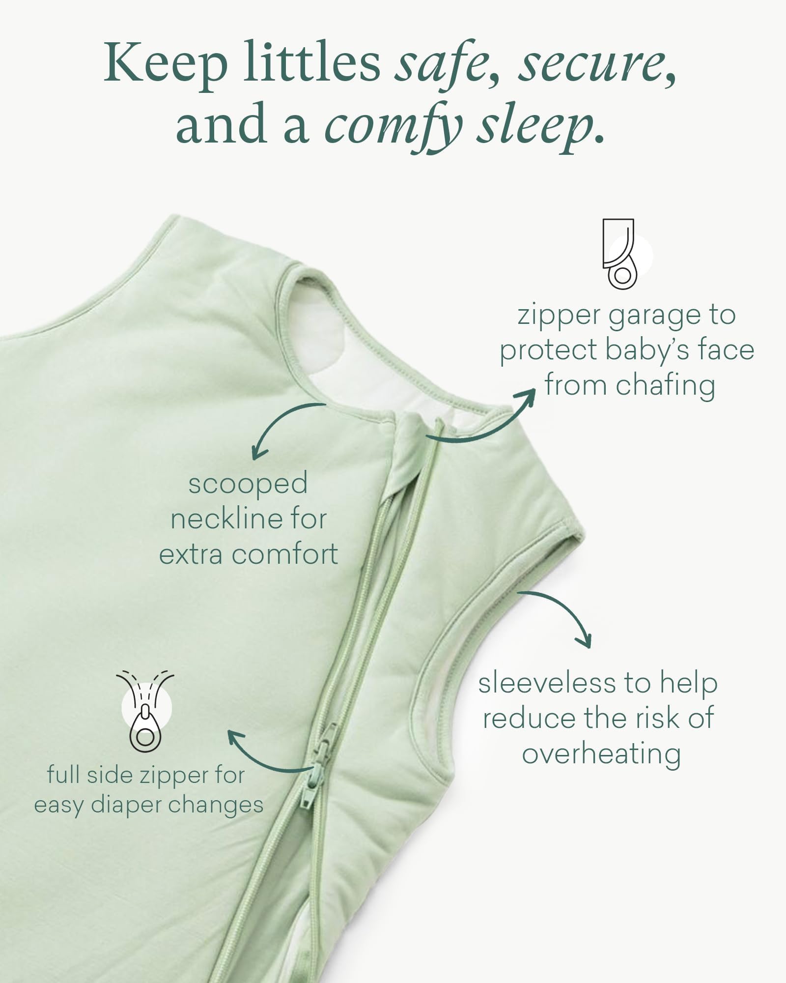 PurComfy 1.0 TOG warmth shown for adaptable room-temp comfort.