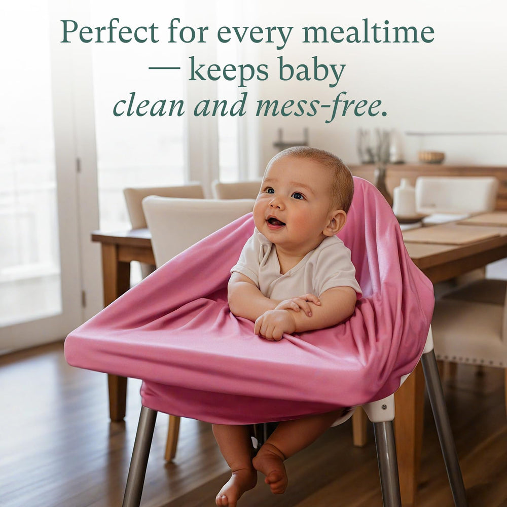 PurComfy high chair protector keeps surfaces clean during dining out