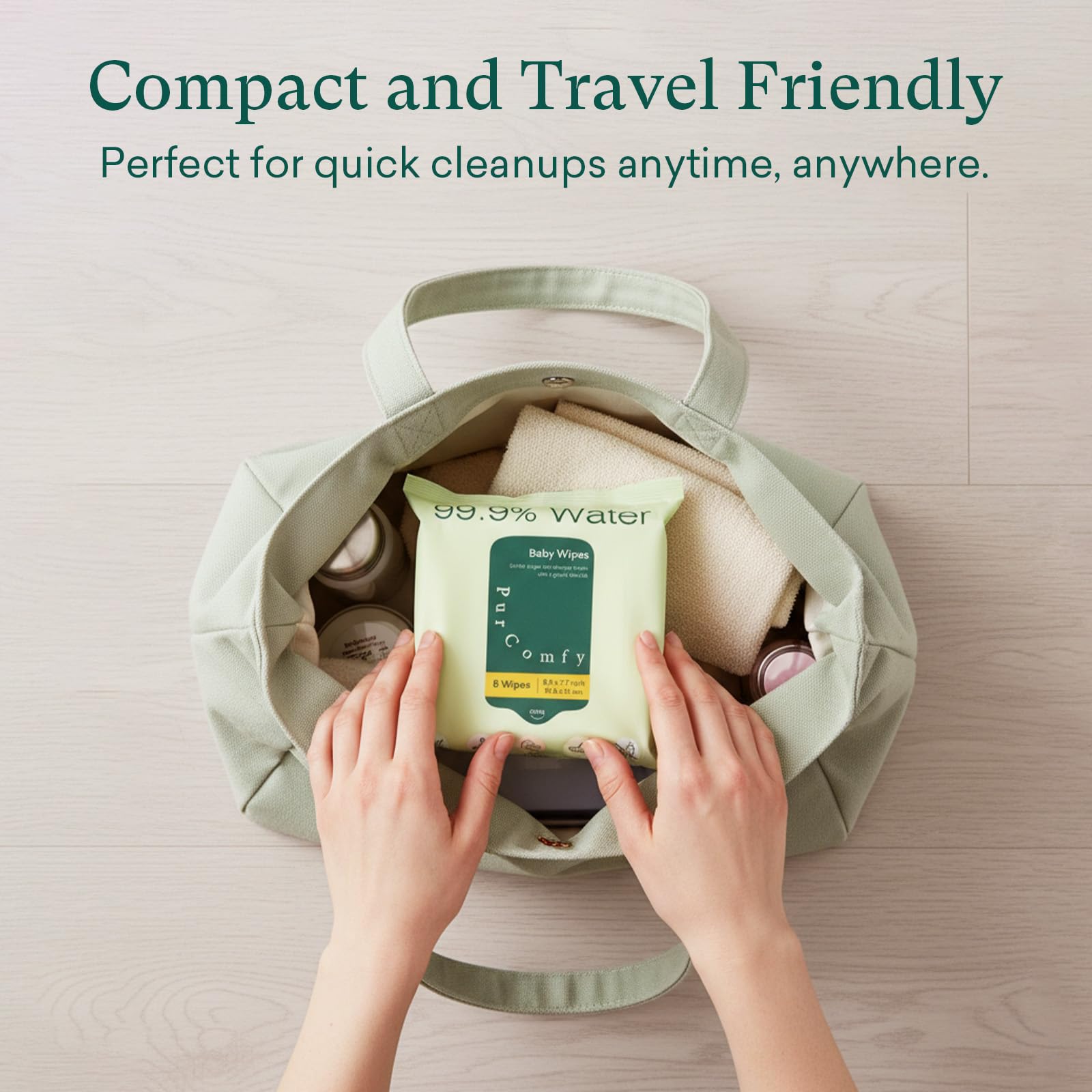 PurComfy plastic-free biodegradable fibers for planet-friendly cleansing