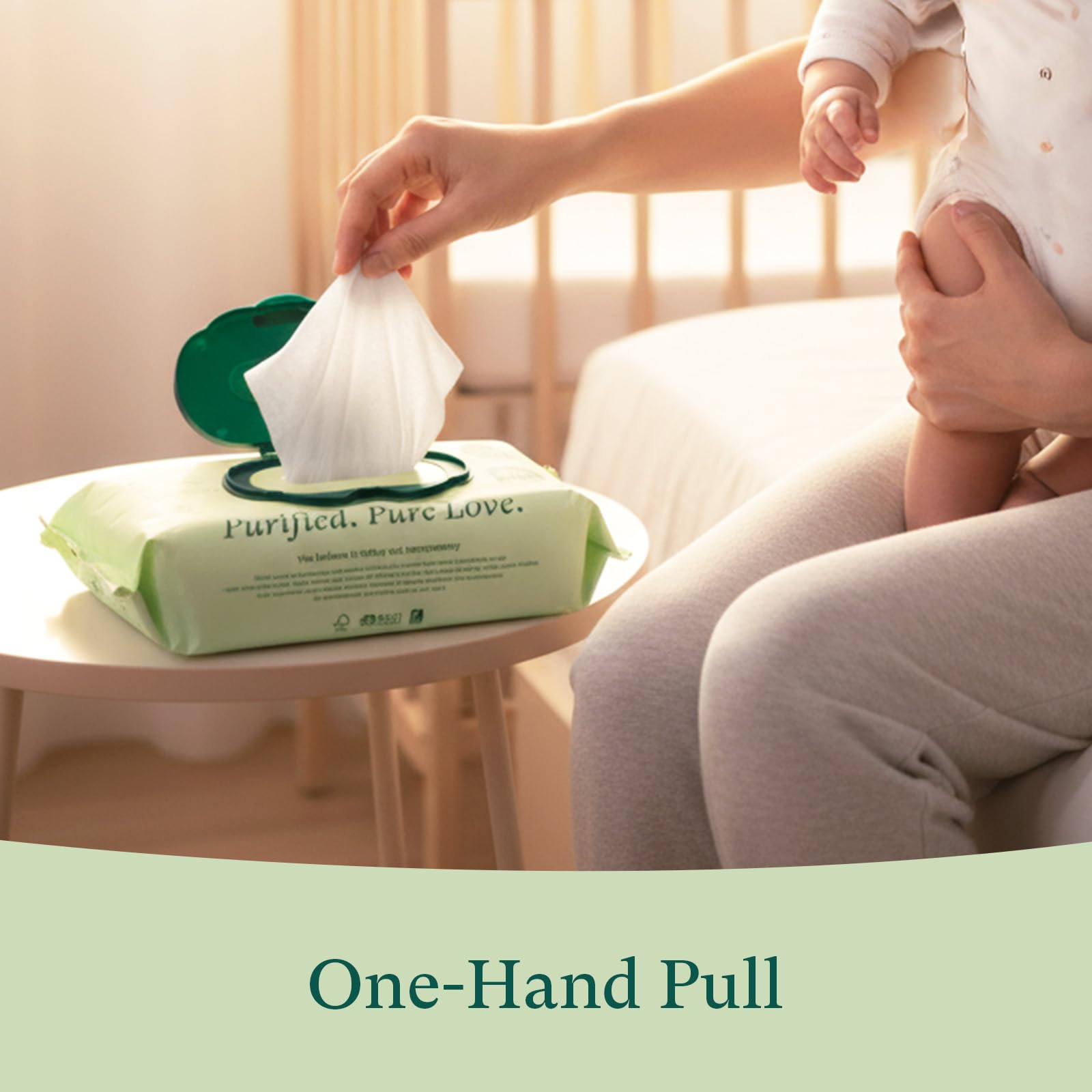 PurComfy Plastic-Free Wipes—eco-friendly and biodegradable.