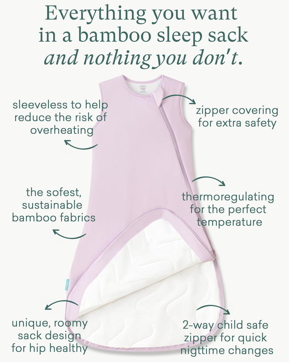 PurComfy sleep sack offers room to move for active 3T-5T toddlers