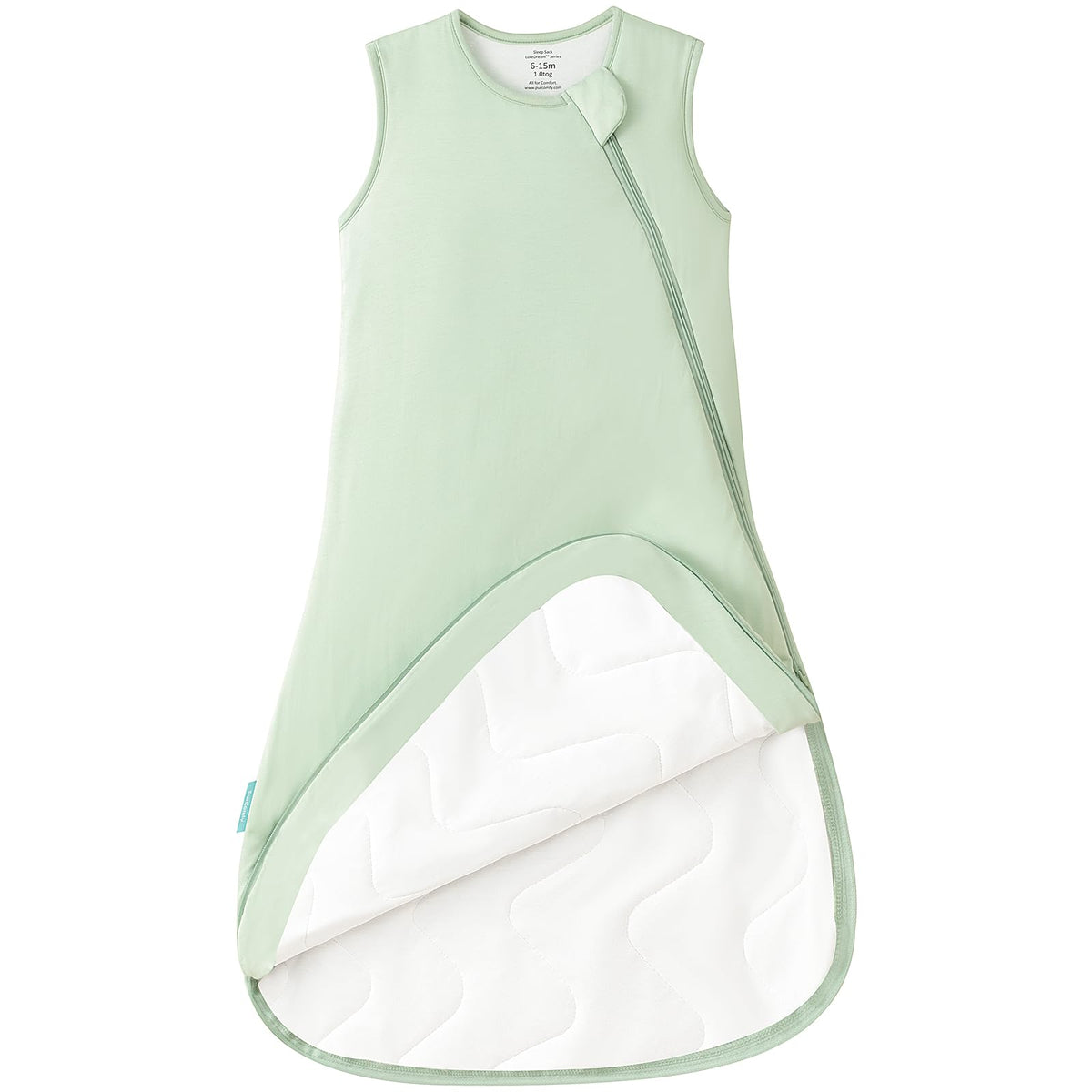 PurComfy extra-long toddler sleep sack with zipper open for easy dressing and warming nights