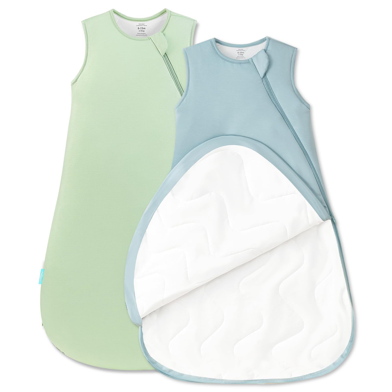 PurComfy Quilted Sleep Sack fabric close-up showing buttery softness for warmth