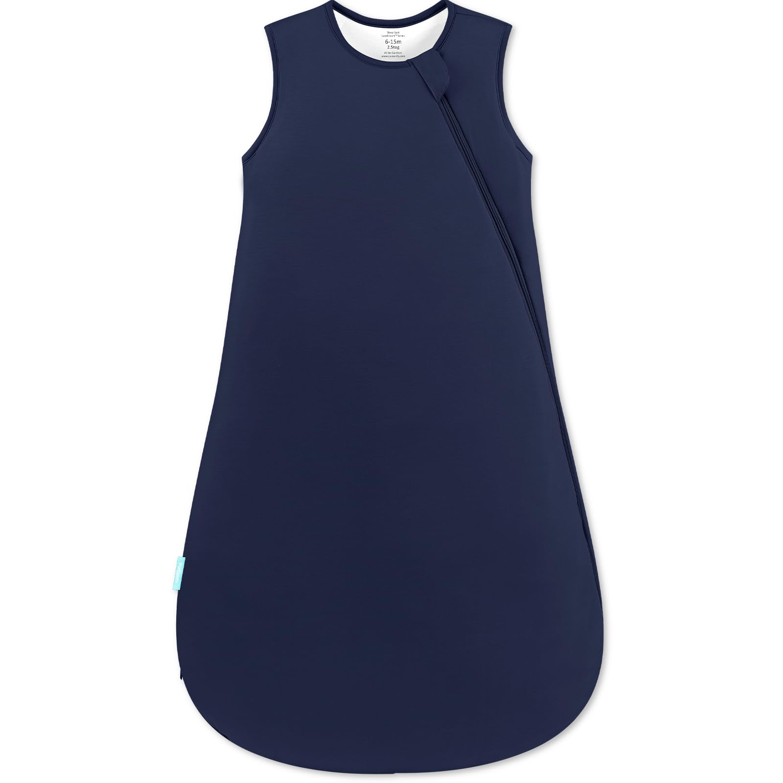 PurComfy Quilted Supersoft Sleep Sack Midnight front view highlights cozy warmth for overnight comfort