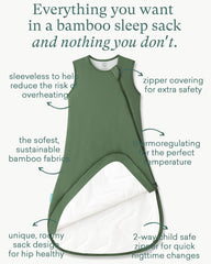 PurComfy sleep sack bamboo viscose close-up shows soft, breathable fabric.