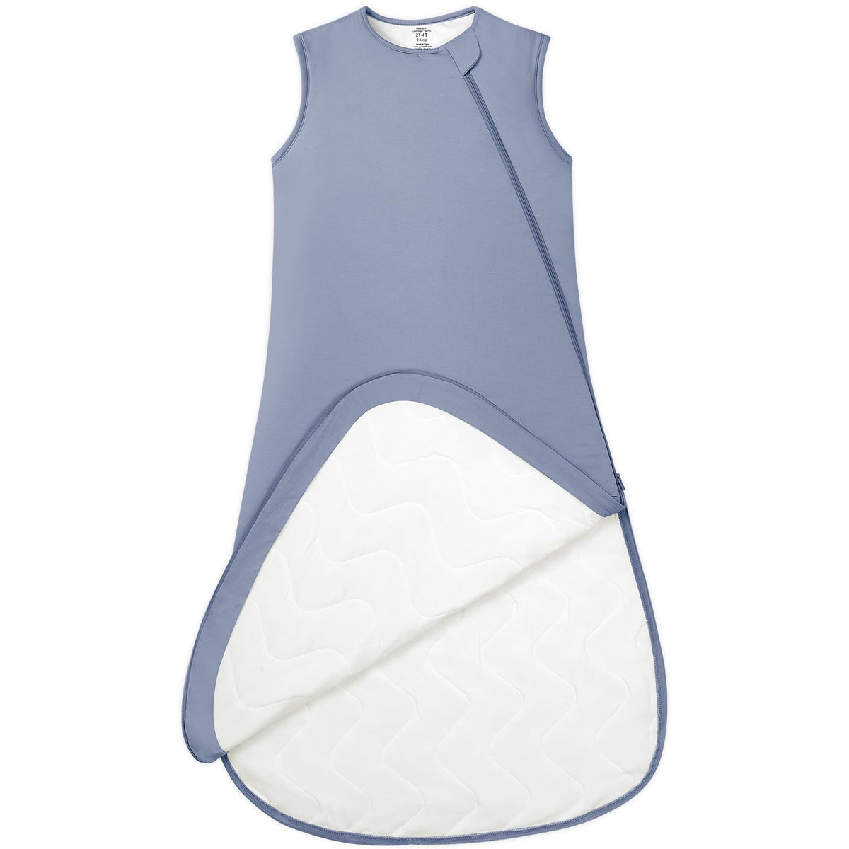 PurComfy sleep sack zipper close-up enabling effortless on-off during bedtime.