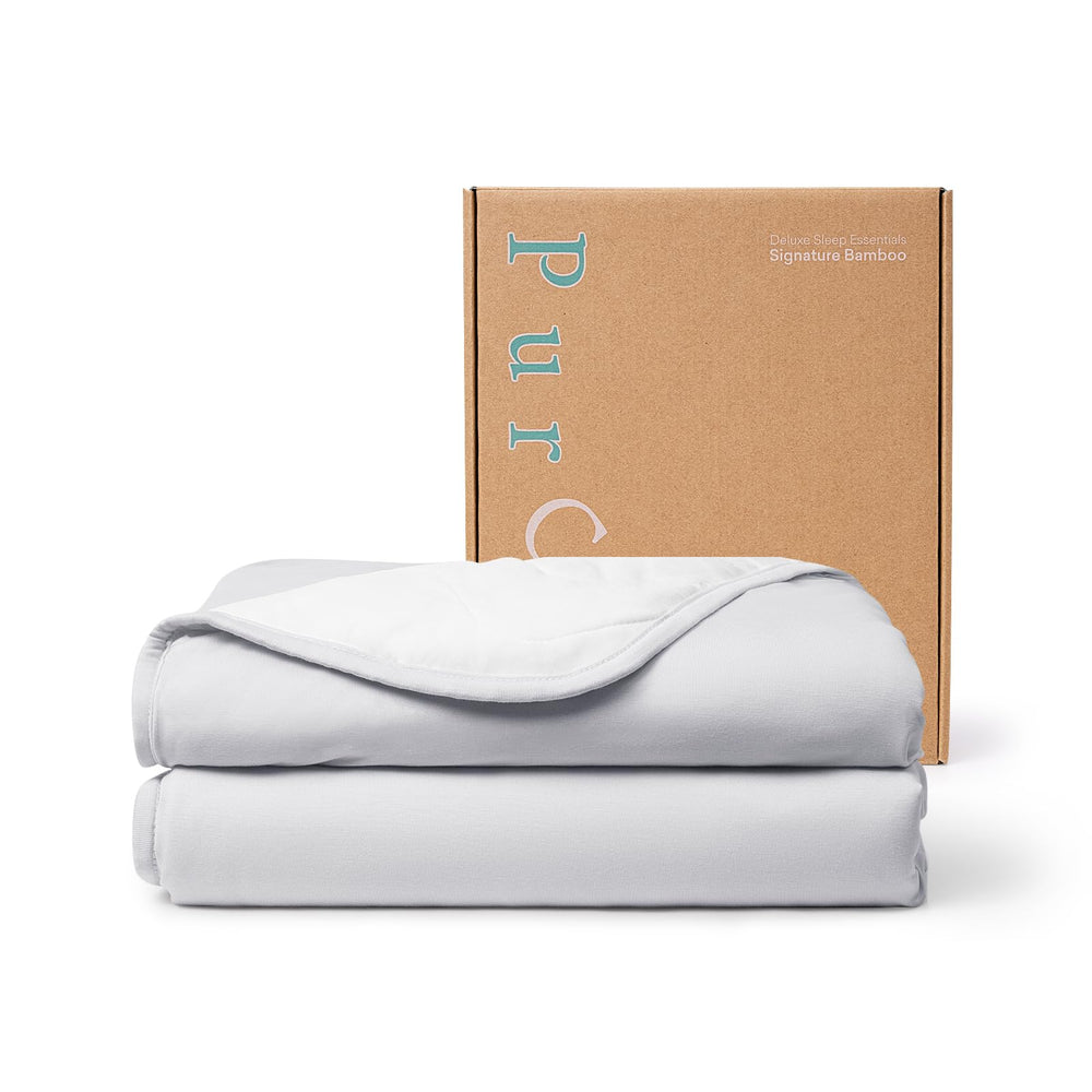 PurComfy Supersoft blanket folded for easy grab-and-go warmth
