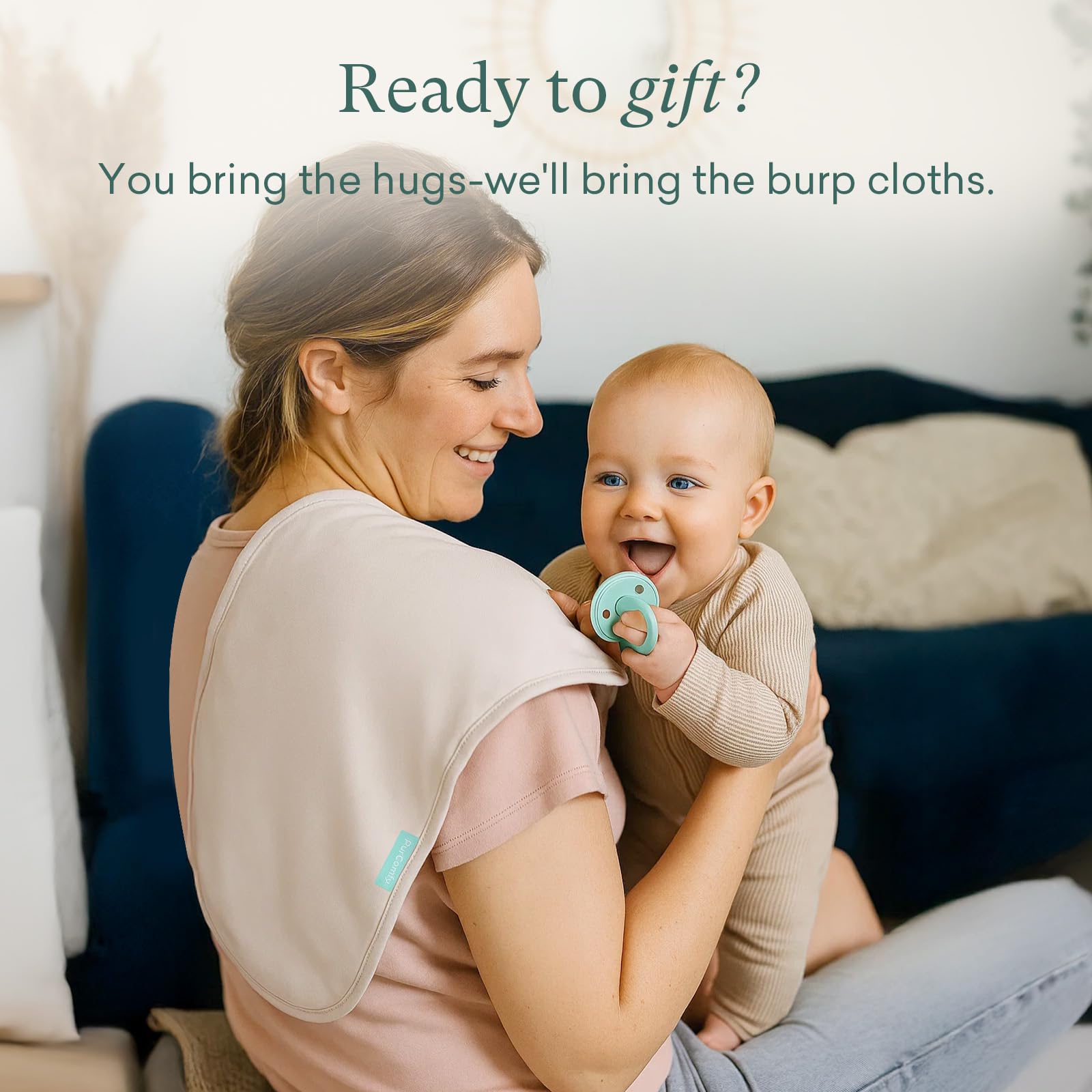 PurComfy ultra-absorbent design catches spit-ups and drool.