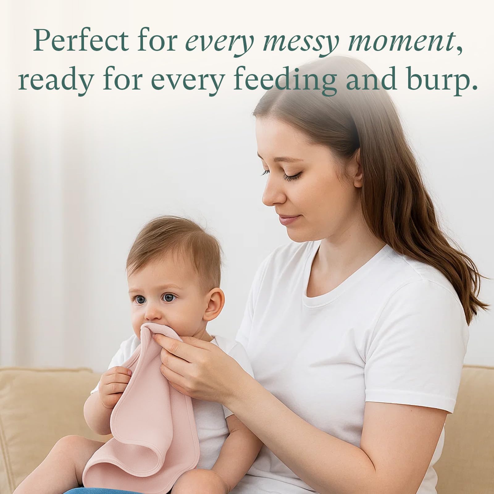 PurComfy uses bamboo viscose blend for cushioned softness and skin-friendly touch.