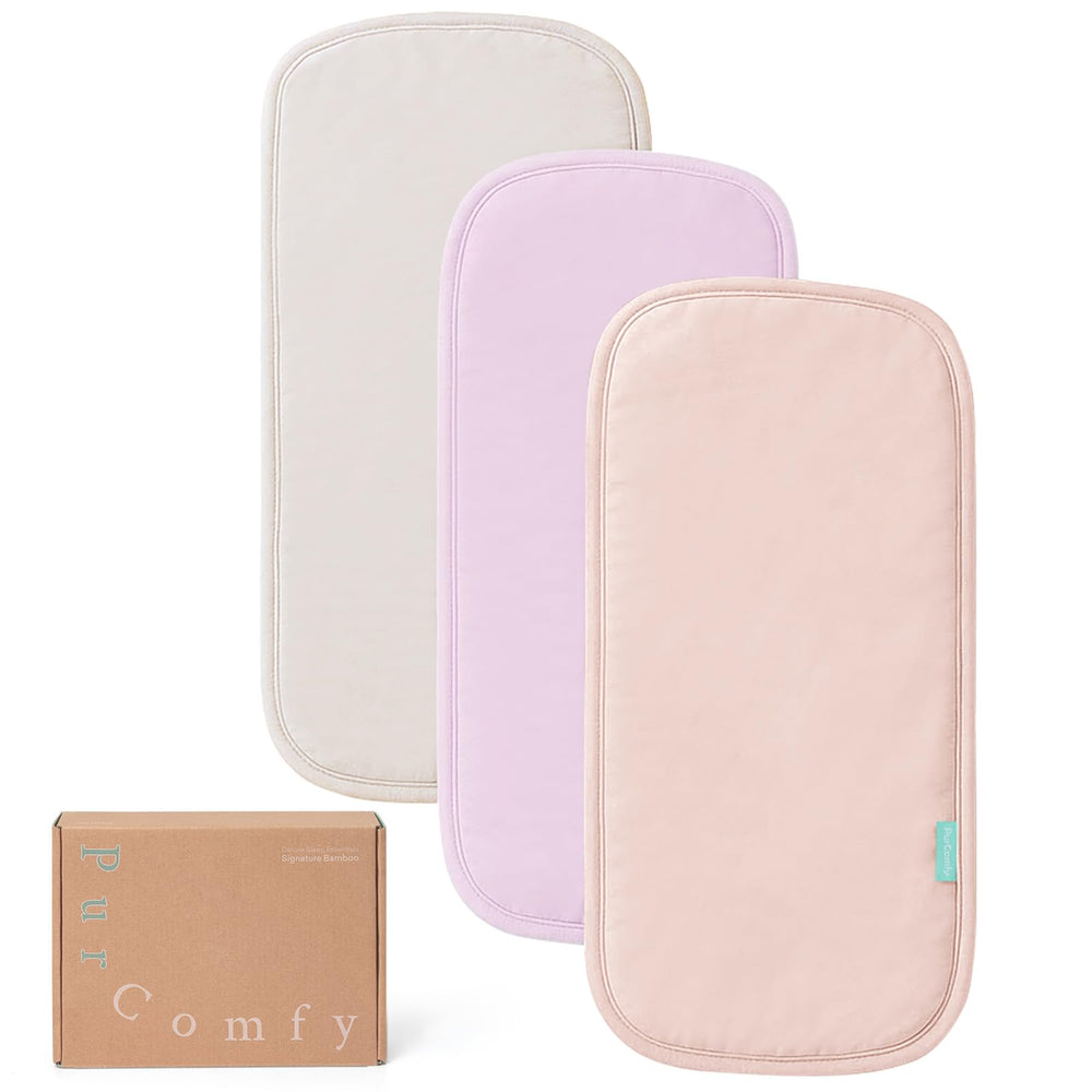 PurComfy Supersoft burp cloths fabric close-up shows plush, skin-friendly texture.