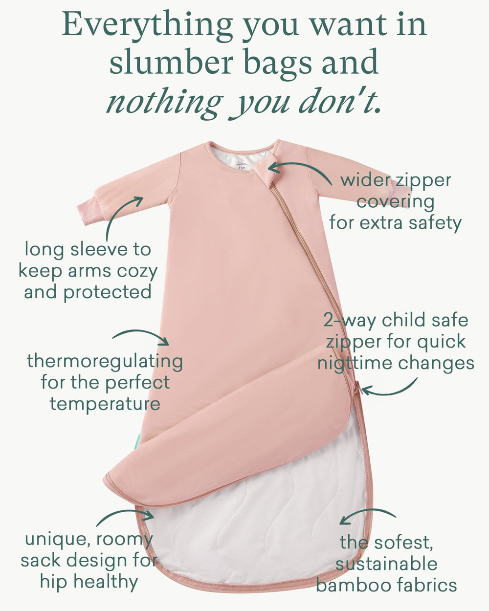 PurComfy Supersoft long-sleeve fabric close-up shows breathable hypoallergenic texture.