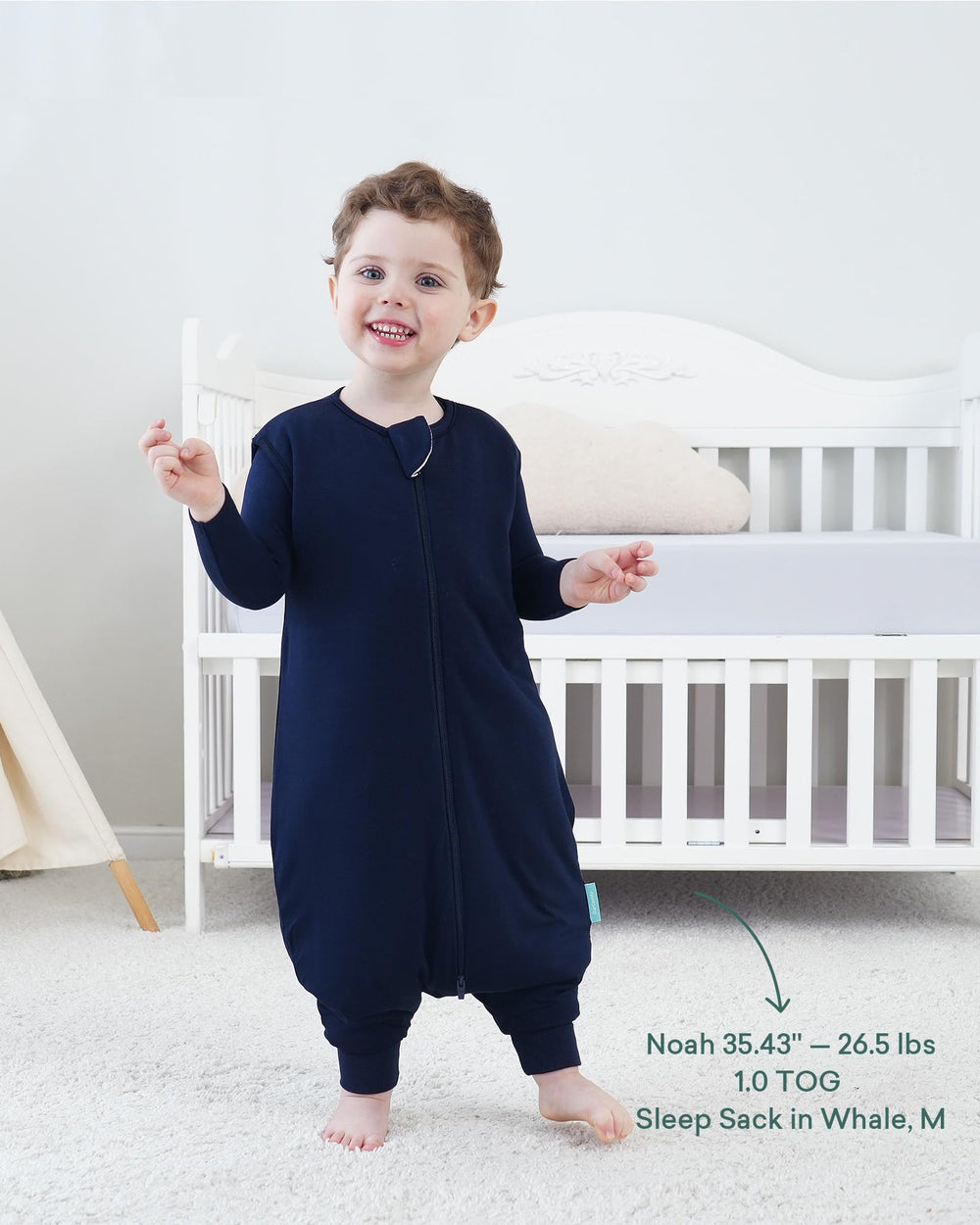 PurComfy Supersoft sleep sack blush color adds gentle bedtime style for toddlers.