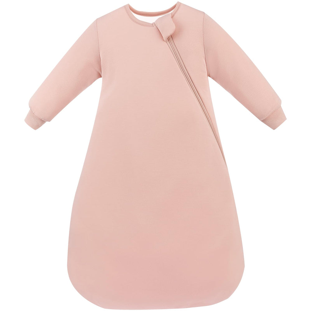 PurComfy Supersoft sleep sack blush front view for all-night warmth.