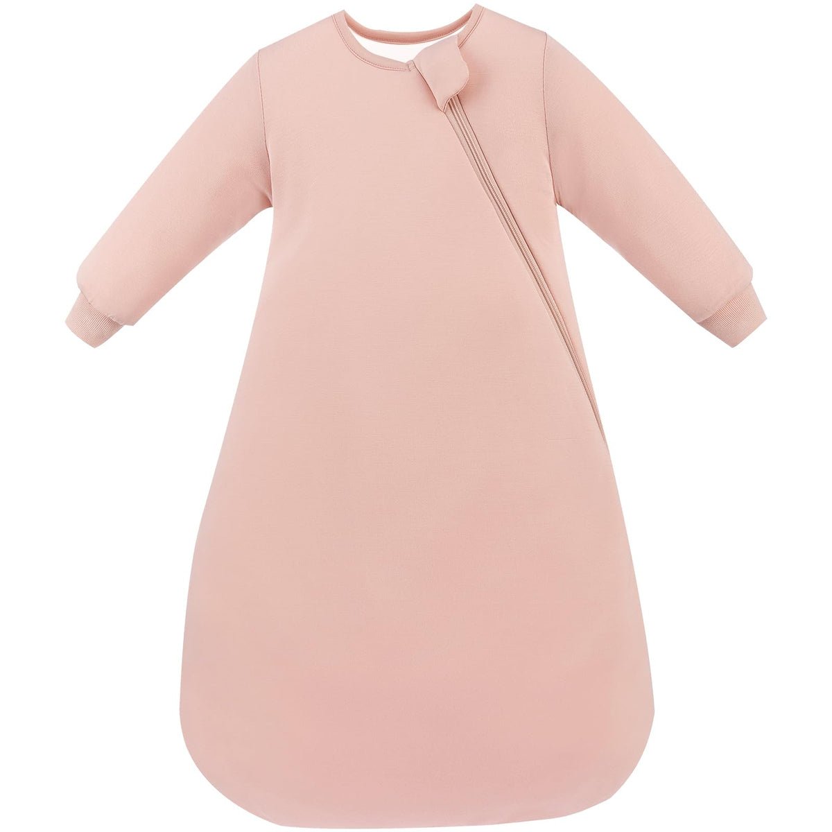 PurComfy Supersoft sleep sack blush front view for all-night warmth.