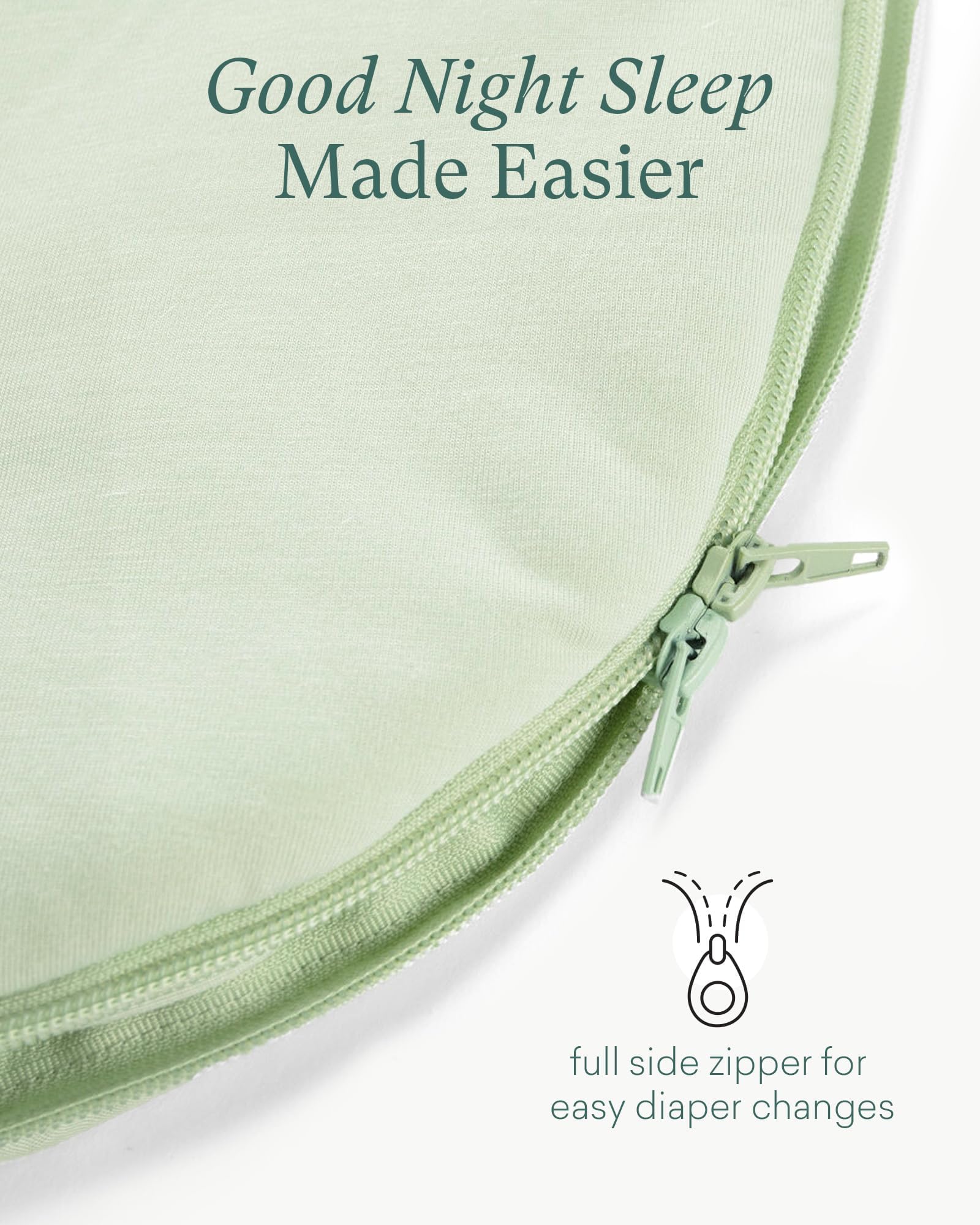 PurComfy Supersoft sleep sack uses hypoallergenic fabric for sensitive skin.