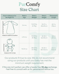 PurComfy Supersoft sleep sack fabric close-up shows luxury-soft viscose blend.