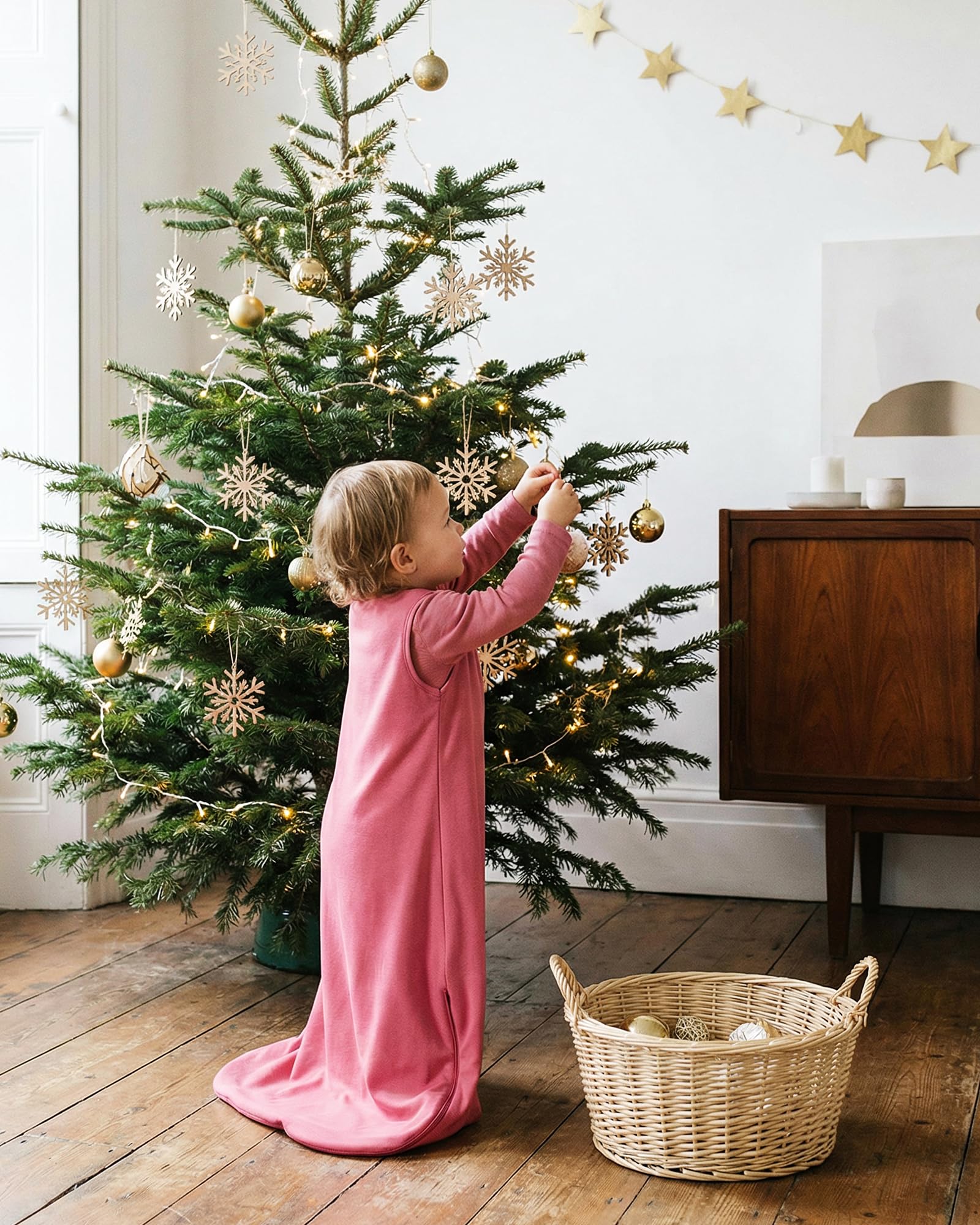 PurComfy Supersoft Sleep Sack two-way zipper enables smooth night diaper changes.