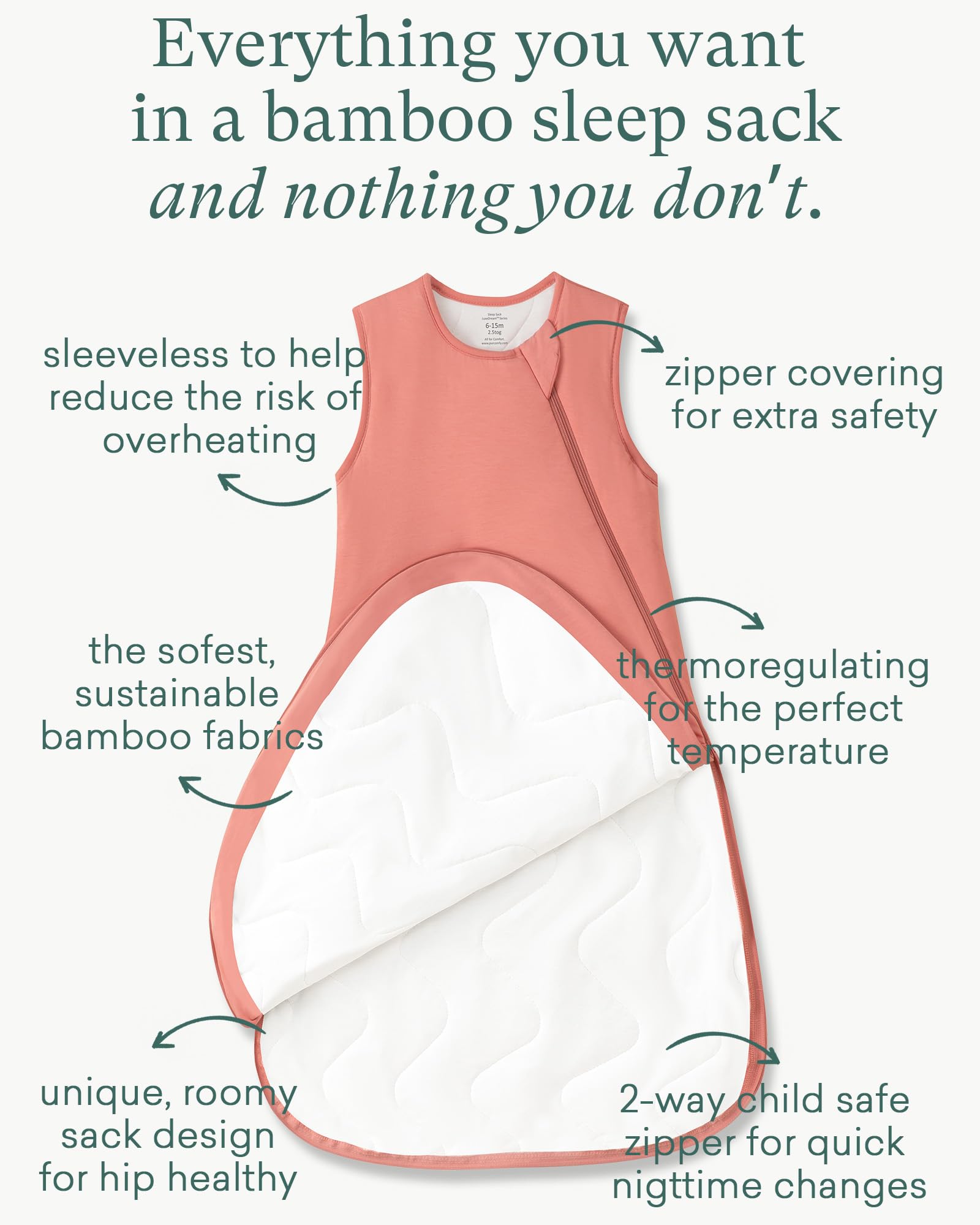 PurComfy toddler sleep sack demonstrates roomy 3T-5T fit for active toddlers.
