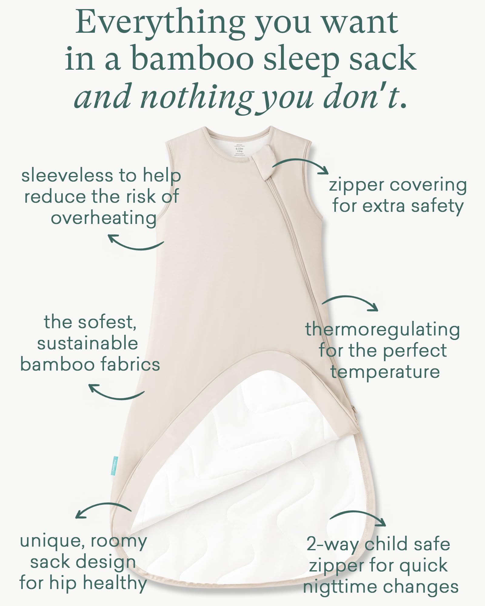 PurComfy Sleep Sack with roomy 3T-5T fit supporting leg movement
