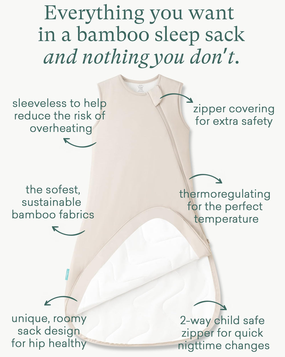 PurComfy Sleep Sack with roomy 3T-5T fit supporting leg movement