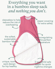 PurComfy toddler sleep sack shows roomy fit for kicking and movement