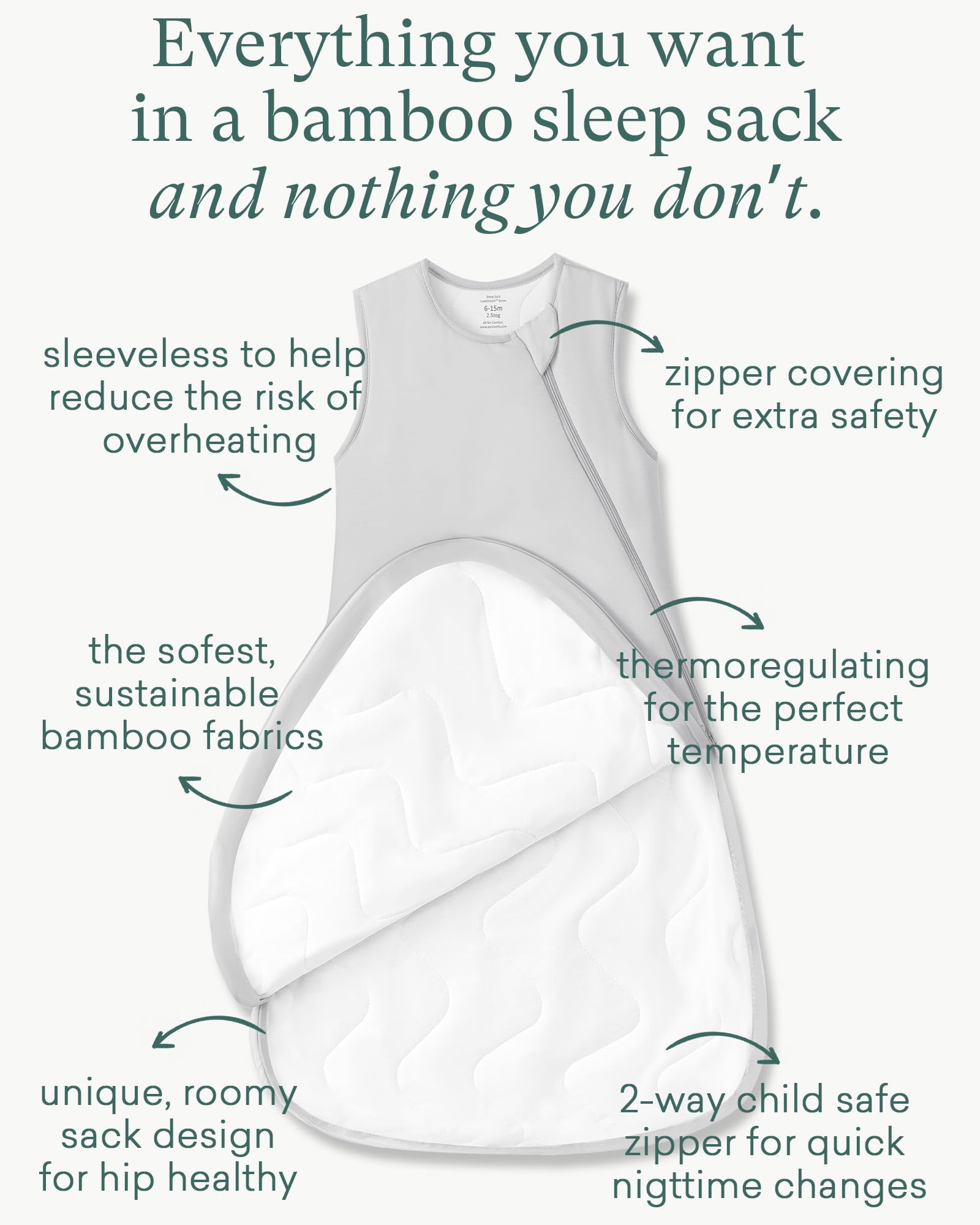 PurComfy sleep sack demonstrates roomy leg movement for active toddlers.