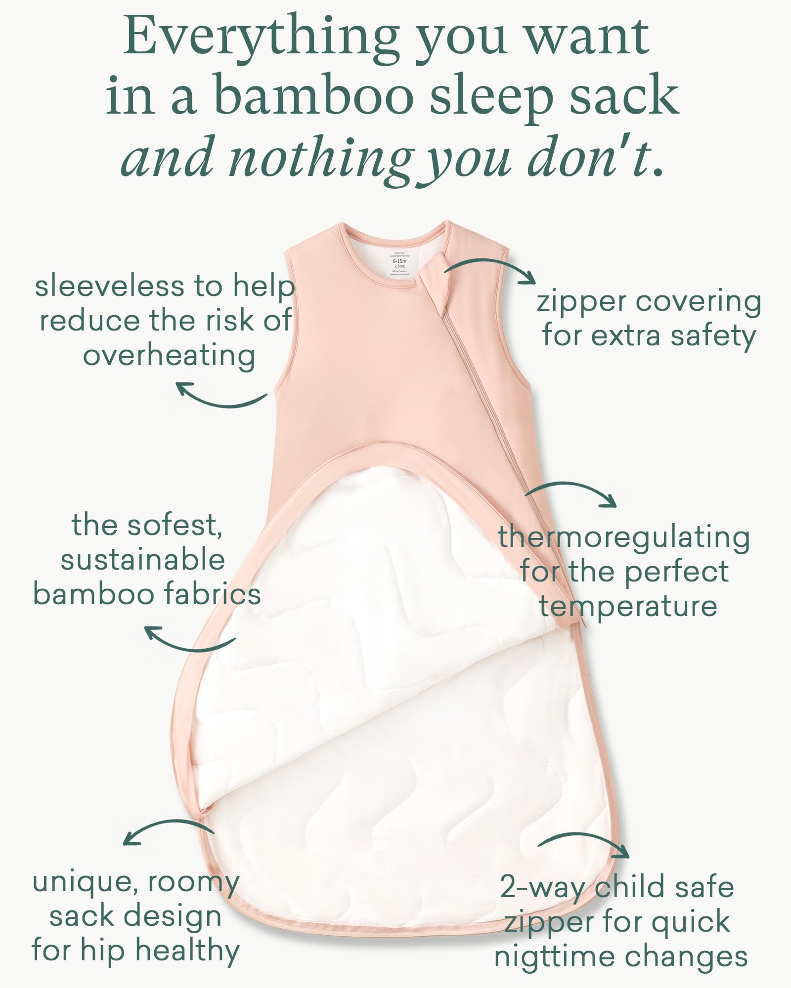 PurComfy toddler sleep sack warm 2.5 TOG for cozy winter nights.