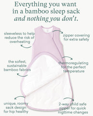 PurComfy XL sleep sack designed for 3T-5T with growth-friendly length.