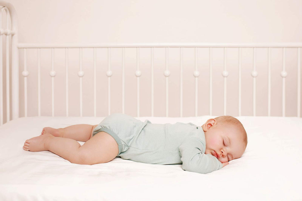 Pure Bamboo crib sheet fits standard 52x28x6 crib mattresses with secure elastic.